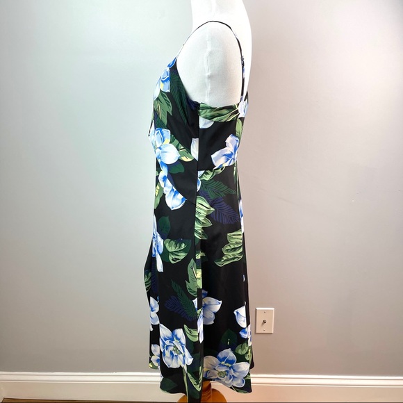 Banana Republic Asymmetrical Floral Print Dress - Picture 3 of 7